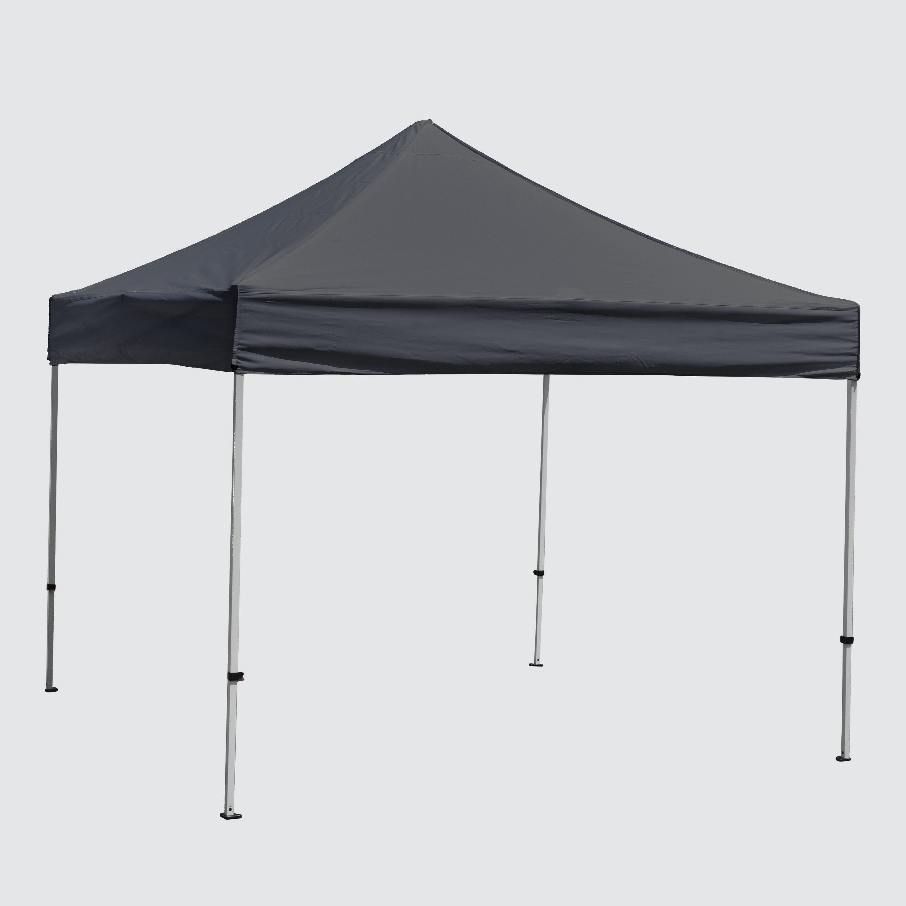 Commercial Grade Pop-Up Event Tent with Steel Frame In Black or White (10' x 10') - Full Color Sublimation